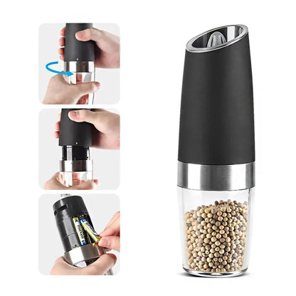 Automatic Gravity Electric Spice & Pepper Grinder