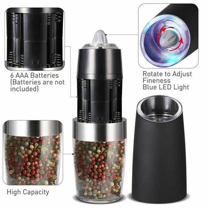 Automatic Gravity Electric Spice & Pepper Grinder