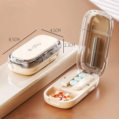 Portable Pill Cutter & Storage Box – Split Pills Easily
