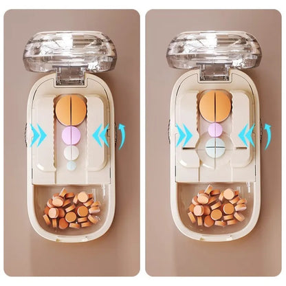 Portable Pill Cutter & Storage Box – Split Pills Easily