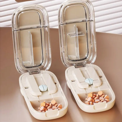Portable Pill Cutter & Storage Box – Split Pills Easily