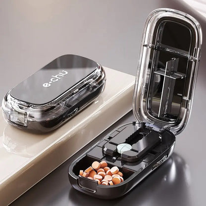 Portable Pill Cutter & Storage Box – Split Pills Easily