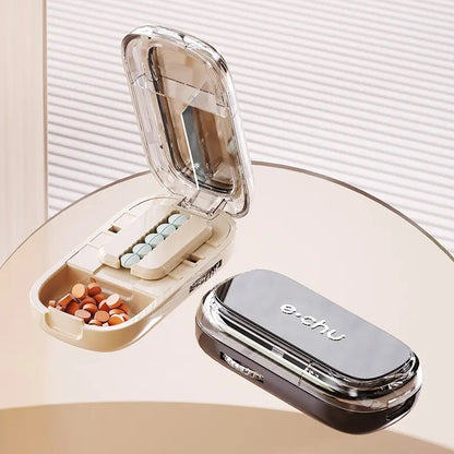 Portable Pill Cutter & Storage Box – Split Pills Easily