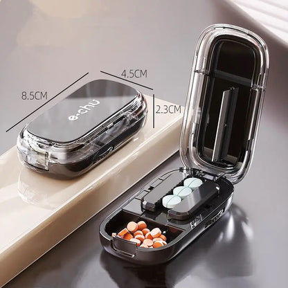 Portable Pill Cutter & Storage Box – Split Pills Easily