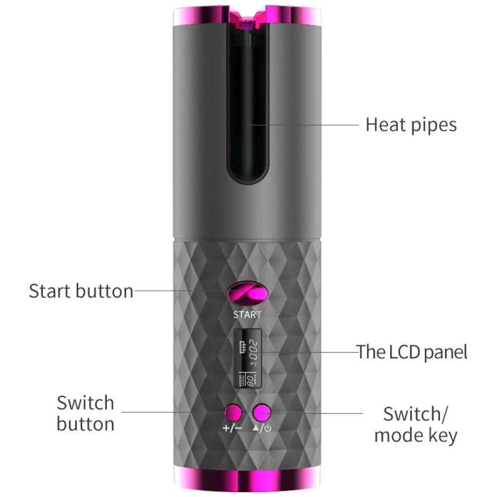 Cordless Curling Iron – Adjustable Settings