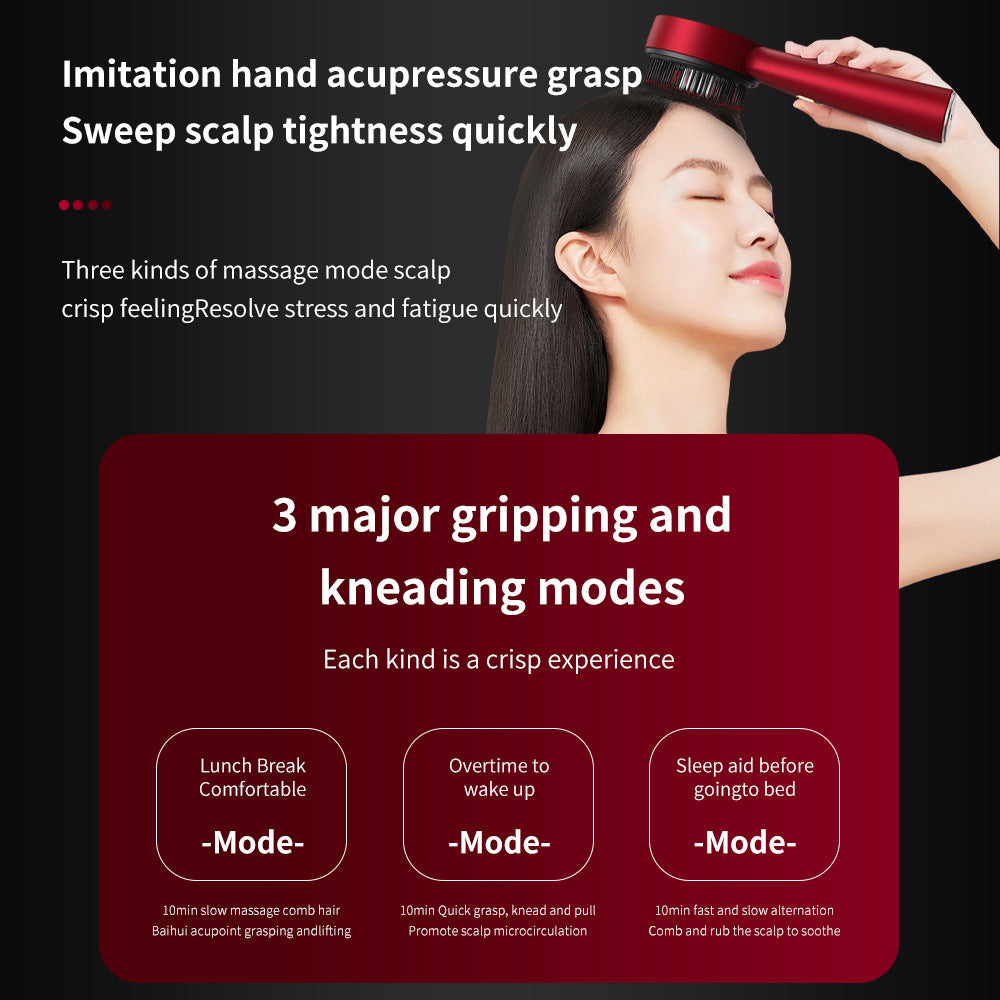 Cordless Head Scratcher & Scalp Massager – Red Light for Hair Growth
