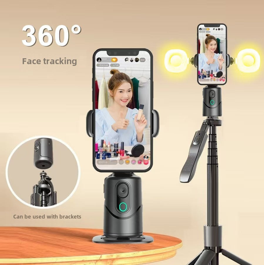 AI Tracking Gimbal Stabilizer with 360° Rotating Phone Holder & Remote