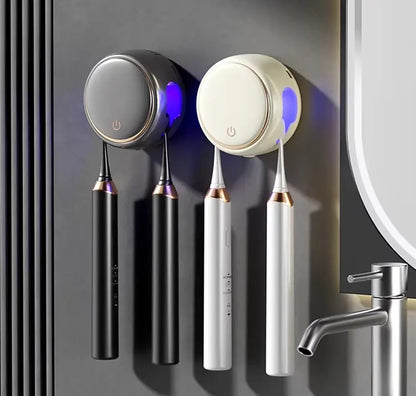 UVC Toothbrush Sterilizer for Two – Wall-Mounted with Dryer