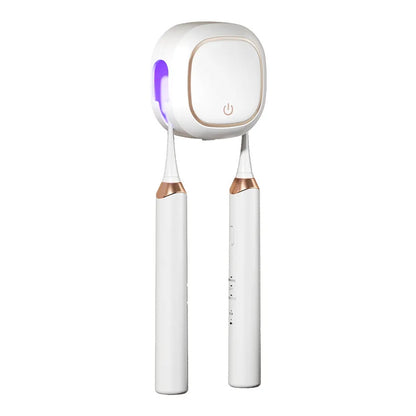 UVC Toothbrush Sterilizer for Two – Wall-Mounted with Dryer
