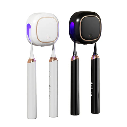 UVC Toothbrush Sterilizer for Two – Wall-Mounted with Dryer