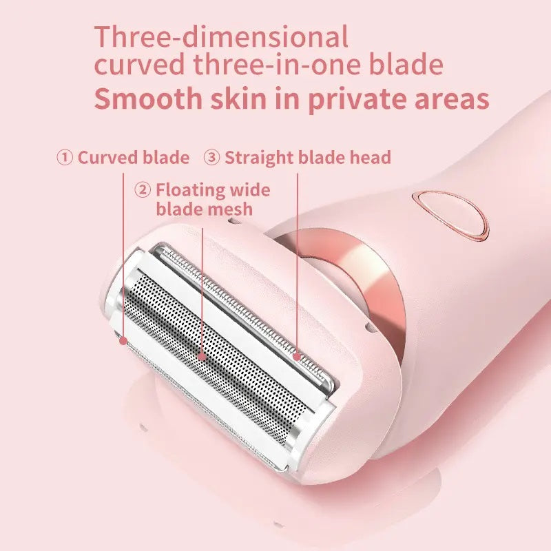 2-in-1 Wet & Dry Electric Lady Shaver & Trimmer for Bikini, Legs, and Underarms