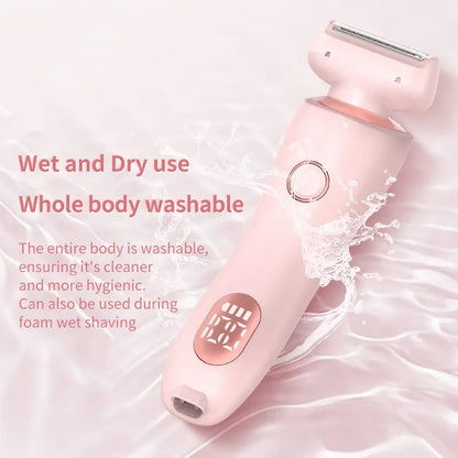 2-in-1 Wet & Dry Electric Lady Shaver & Trimmer for Bikini, Legs, and Underarms